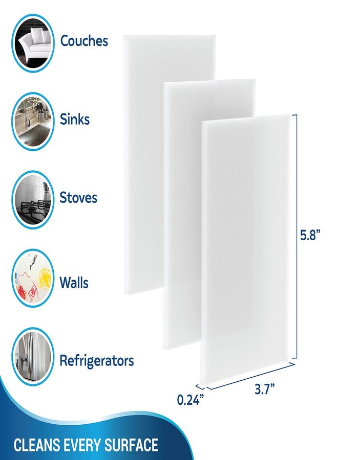 SCRUBIT Magic Sponge Eraser Sheets – 48 Pack Disposable Magic Eraser Wipes - for Cleaning Dishes, Shoes and Bathroom Shower & Sink - Melamine Sponges for Hard to Reach Spaces - Image 3